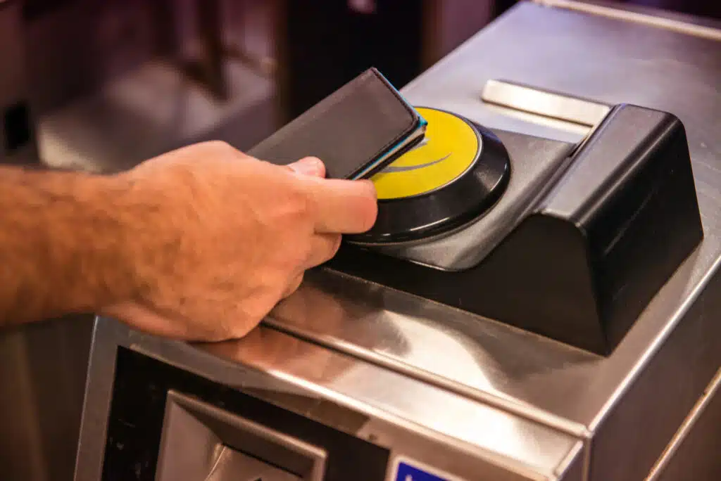 What Is an Oyster Card & How Do You Get One? Entry turnstile with London Pass.