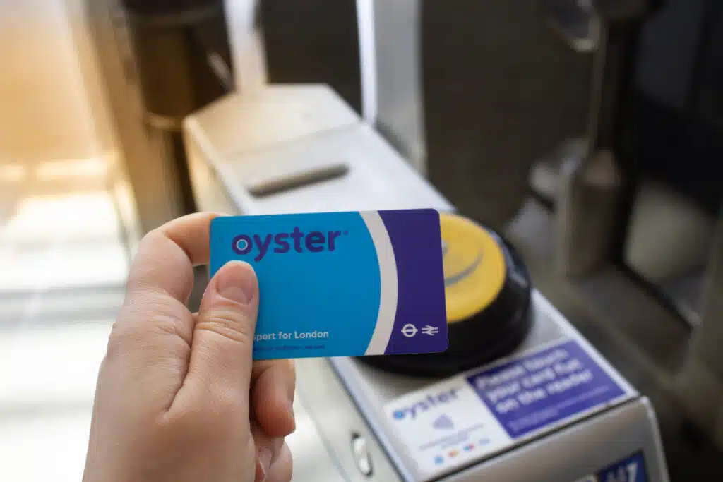 What Is an Oyster Card & How Do You Get One? Oyster card in use at a Tube station.