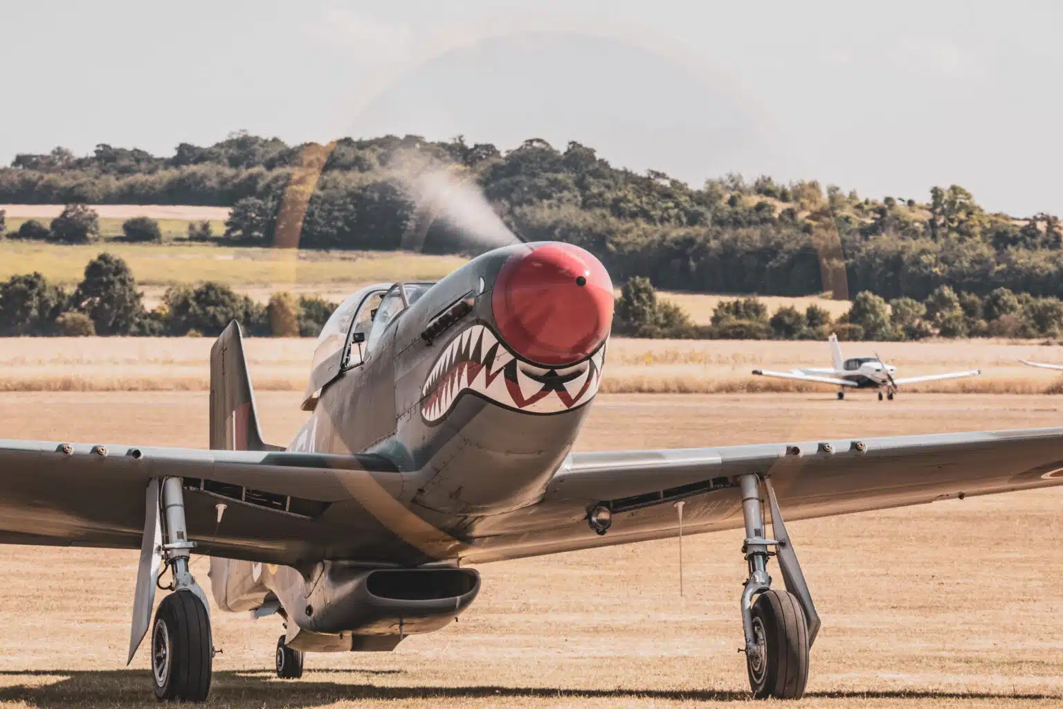 American Flying Days at Imperial War Museum Duxford Mustang in Duxford.