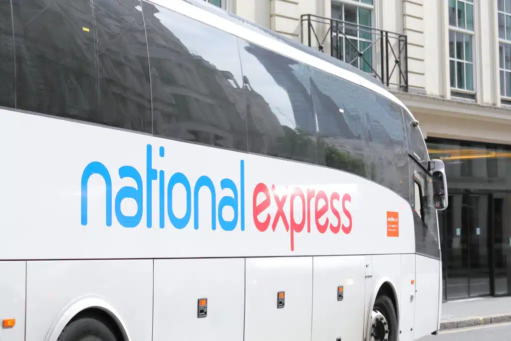 How to Travel From London to Manchester National Express coach in London.